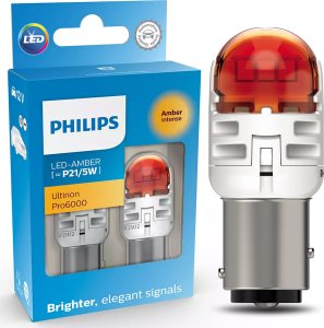 Osram Philips Żarówka Led P21W POMARAŃCZOWA Pro6000 1