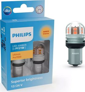 Osram Żarówki Philips LED Ultinon Pro7000 PY21W AU70 12/24V 1