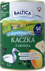 Baltica Mokra karma dla psa BALTICA Kaczka z gruszką 400g 1