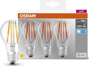 Osram OSRAM 3X Żarówka LED E27 11W = 100W 4000K Filament 1