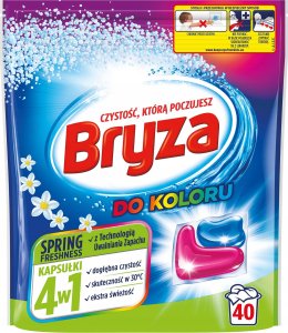 Bryza Kapsułki do prania kolorowych ubrań do koloru Spring Fresh 4w1 40 szt. 1