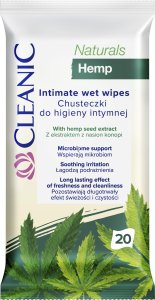 Osram Cleanic Naturals Hemp Chusteczki do higieny intymnej 20 sztuk 1