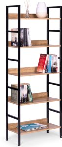 ModernHome Reał loftowy wysoki 5 półek metal MDF ModernHome 4