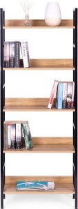 ModernHome Reał loftowy wysoki 5 półek metal MDF ModernHome 5