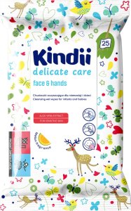 Osram KINDII Oczyszczające chusteczki Delicate Care face & hands 25 sztuk 1