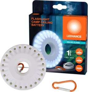 Latarka Osram LEDVANCE Lampa Latarka Kempingowa Na Baterie 400lm + Karabińczyk 1