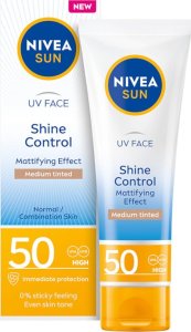 Osram NIVEA SUN Shine Control Matujący koloryzujący krem do twarzy SPF 50, 50 ml 1