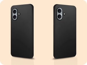 Hello Case ETUI DO APPLE IPHONE 16 GUMOWE CZARNE MATOWE SILIKON POKROWIEC   SZKŁO 9H 6