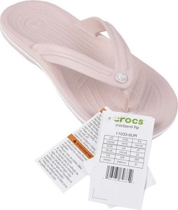 Crocs Klapki damskie Crocs Crocband Flip blady róż 11033 6UR 41-42 6