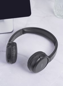 Słuchawki Streetz BT210 Bluetooth ausinės STREETZ, su mikrofonu, sulankstomos, juodos / BT210-BLK / 6612085 6