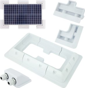 Volt Zestaw uchwytów montażowych + przejściówa dachowa do turystycznych paneli solarnych 100W-180W na kamper 1