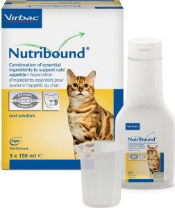 VIRBAC VIRBAC Nutribound Roztwór doustny dla kotów w czasie rekonwalescencji 3x150 ml-nowa wersja 1