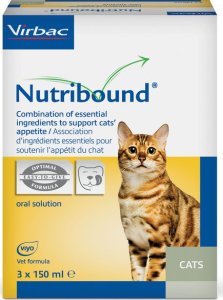 VIRBAC Nutribound Roztwór doustny dla kotów w czasie rekonwalescencji 3x150 ml 2