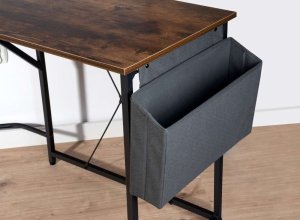 Biurko Costway Biurko narożne z nadstawką AMORA RUSTIC 9