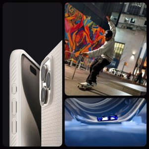 Spigen Spigen Liquid Air iPhone 16 Pro czarny/matte black ACS08117 2