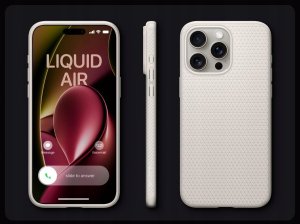 Spigen Liquid Air iPhone 16 Pro tytan/tytanowy ACS08120 3