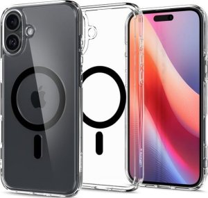 Spigen Ultra Hybrid MAG iPhone 16 MagSafe czarny/czarny ACS08206 2