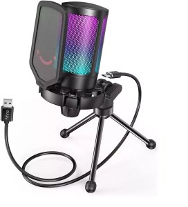 Mikrofon Fifine AmpliGame A6V RGB Black 1