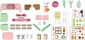 Woopie WOOPIE Królik w Plecaku 3w1 Farma Domek Ogródek 11