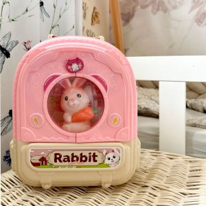 Woopie WOOPIE Królik w Plecaku 3w1 Farma Domek Ogródek 2