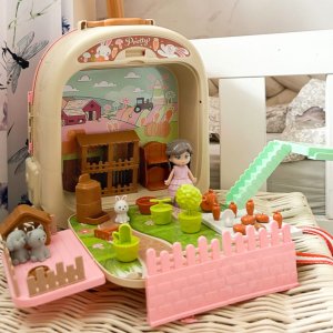 Woopie WOOPIE Królik w Plecaku 3w1 Farma Domek Ogródek 4