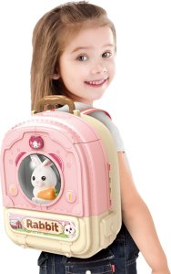 Woopie WOOPIE Królik w Plecaku 3w1 Farma Domek Ogródek 9