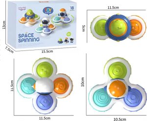 Woopie WOOPIE BABY Kosmiczny Spinner Pop-it  Zabawka Sensoryczna  Wymienne 3 szt. 10