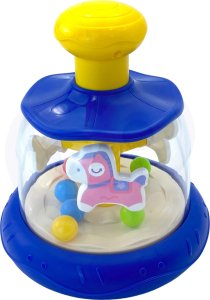 Woopie WOOPIE BABY Kolorowe Koniki Niebieski Bączek Karuzela z Kulkami 3