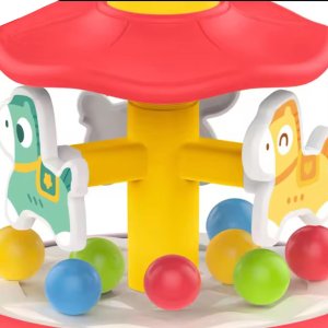 Woopie WOOPIE BABY Kolorowe Koniki Niebieski Bączek Karuzela z Kulkami 4