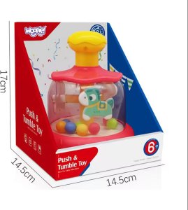 Woopie WOOPIE BABY Kolorowe Koniki Niebieski Bączek Karuzela z Kulkami 7