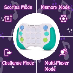Woopie WOOPIE Elektroniczna Gra Zręcznościowa Pop-It Fidget Toy Gamepad Niebieski 3