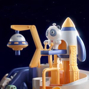 Woopie WOOPIE  Interaktywny Tor Samochodowy "Kosmiczna Przygoda Pandy" 4