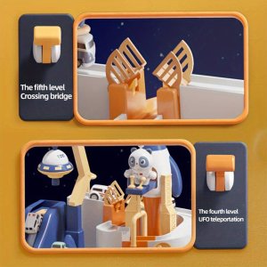 Woopie WOOPIE  Interaktywny Tor Samochodowy "Kosmiczna Przygoda Pandy" 6