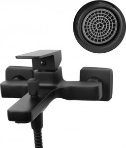 Bateria wannowa YokaHome Bateria wannowa ścienna prysznicowa natryskowa czarna - Yoka 7