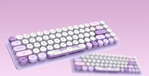Klawiatura + mysz Mofii Bezprzewodowy zestaw klawiatura+myszka MOFII iBean Pro New 2.4G (Fioletowy) 8