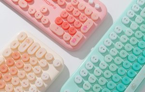 Klawiatura Mofii Przewodowa klawiatura MOFII z podświetleniem Love Me (Beżowa) 2