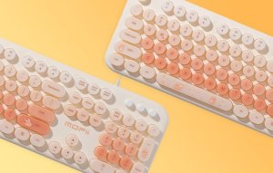 Klawiatura Mofii Przewodowa klawiatura MOFII z podświetleniem Love Me (Beżowa) 3