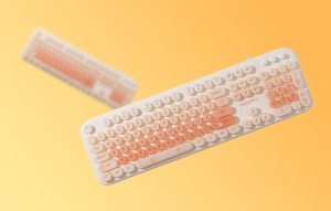 Klawiatura Mofii Przewodowa klawiatura MOFII z podświetleniem Love Me (Beżowa) 4