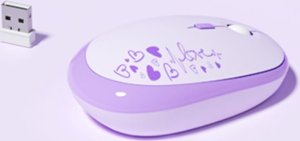 Klawiatura + mysz Mofii Bezprzewodowy zestaw klawiatura + mysz MOFII Lovely 2.4G (fioletowy) 4