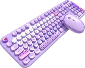 Klawiatura + mysz Mofii Bezprzewodowy zestaw klawiatura + mysz MOFII Lovely 2.4G (fioletowy) 6