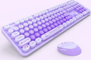 Klawiatura + mysz Mofii Bezprzewodowy zestaw klawiatura + myszka MOFII Sweet New 2.4G (Fioletowa) 3