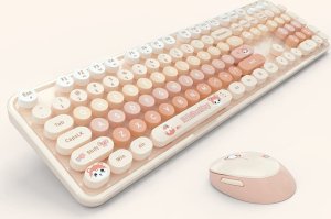 Klawiatura + mysz Mofii Bezprzewodowy zestaw klawiatura + myszka MOFII Sweet New 2.4G (Pomarańczowa) 3