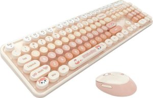 Klawiatura + mysz Mofii Bezprzewodowy zestaw klawiatura + myszka MOFII Sweet New 2.4G (Pomarańczowa) 6