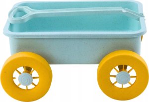 LeanToys Wózek Na Zabawki Do Piasku Pastelowy Turkusowy 3
