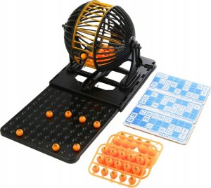LeanToys Gra Towarzyska Rodzinna Bingo Lotto Maszyna Losująca 3