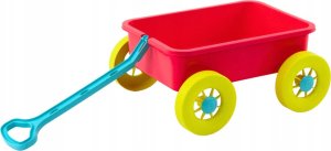 LeanToys Wózek Na Zabawki Do Piasku Pastelowy Różowy 2