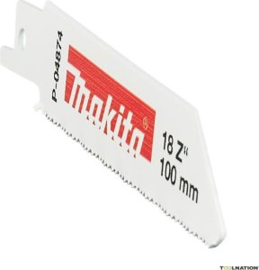 Makita MAKITA SABER SAW BLADE BIM 100x0.9mm /5pcs. METAL SHEETS, PROFILES 3mm 3