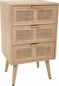 Bigbuy Home Stolik Nocny Alexandra House Living Naturalny 71 x 36 x 42 cm 1