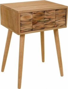 Bigbuy Home Stolik Nocny Alexandra House Living Naturalny 63 x 38 x 44 cm 1