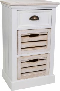 Bigbuy Home Komoda Alexandra House Living Biały Brązowy Drewno paulowni Drewno MDF 30 x 68 x 40 cm 1